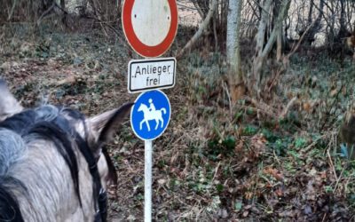 Reitweg SE06 neues Zusatzschild