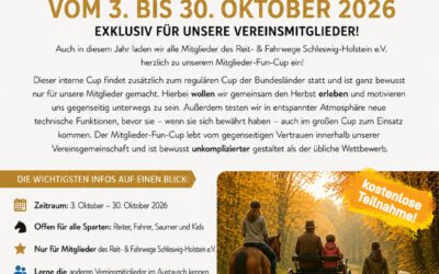 Mitglieder Fun Cup vom 03.10.-30.10.2026 (Anmeldung ab sofort möglich!)