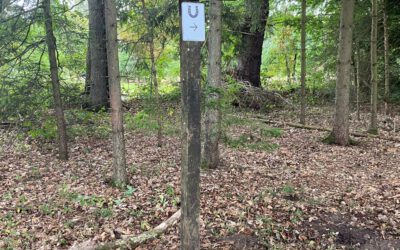 STO – Reitwegeschild montiert